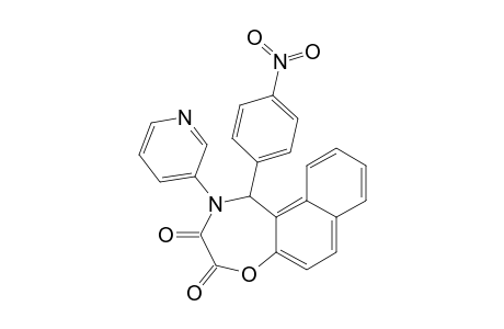 1-(4-Nitrophenyl)-2-(pyridine-3-yl)-1,2-dihydronaphth[1,2-f][1,4]oxazepine-3,4-dione