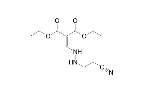 {[2-(2-cyanoethyl)hydrazino]methylene}malonic acid, diethyl ester