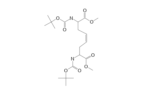 DIMETHYL-CIS-2,7-BIS-(TERT.-BUTOXYCARBONYLAMINO)-OCT-4-ENEDIOATE