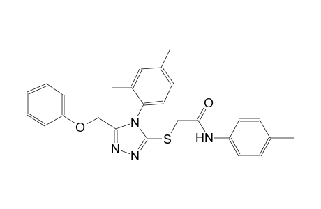 2-{[4-(2,4-dimethylphenyl)-5-(phenoxymethyl)-4H-1,2,4-triazol-3-yl]sulfanyl}-N-(4-methylphenyl)acetamide