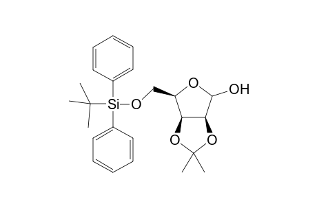 (3aS,6R,6aS)-6-((tert-Butyldiphenylsilyloxy)methyl)-2,2-dimethyl-tetrahydrofuro[3,4-d]-[1,3]dioxol-4-ol