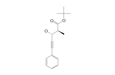 TERT.-BUTYL-(2S,3R)-3-HYDROXY-2-METHYL-5-PHENYL-4-PENTYNOATE