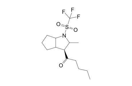 (4S*)-3-Methyl-4-(1'-oxopentyl)-N-[(trifluoromethyl)sulfonyl]-2-azabicyclo[3.3.0]octane