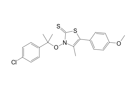 3-[2-(4-Chlorophenyl)-prop-2-oxy]-5-(4-methoxyphenyl)-4-methylthiazole-2(3H)-thione