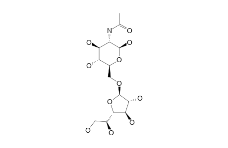 BETA-D-GALACTOFURANOSYL-(1->6)-2-ACETAMIDO-2-DEOXY-BETA-D-GLUCOPYRANOSIDE