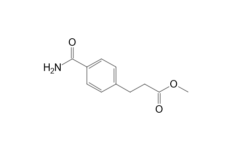 3-(4-carbamoylphenyl)propanoic acid methyl ester