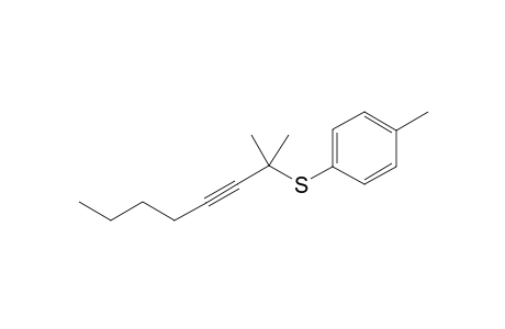 (2-Methyloct-3-yn-2-yl) (p-Tolyl) Sulfide