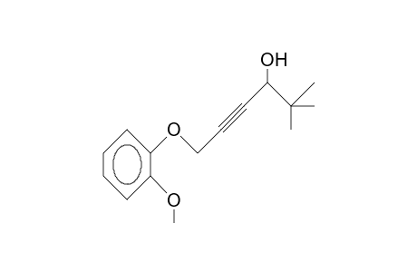 4-Hexyn-3-ol, 6-(2-methoxyphenoxy)-2,2-dimethyl-
