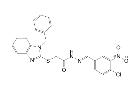 acetic acid, [[1-(phenylmethyl)-1H-benzimidazol-2-yl]thio]-, 2-[(E)-(4-chloro-3-nitrophenyl)methylidene]hydrazide