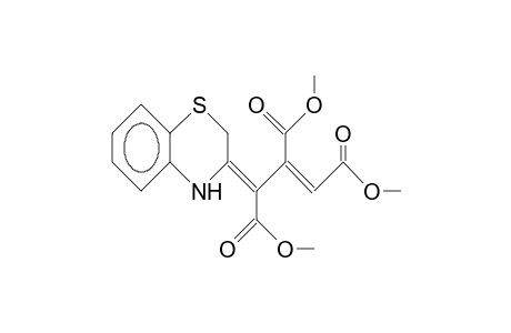 (E,Z)-4-(3,4-Dihydro-2H-1,4-benzothiazin-3-ylidene)-3,4-dimethoxycarbonyl-but-2-enoic acid, methyl ester