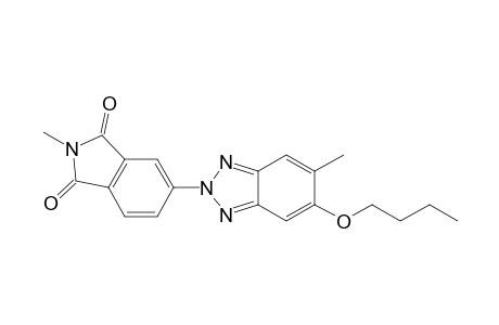 1H-Isoindole-1,3(2H)-dione, 5-(5-butoxy-6-methyl-2H-benzotriazol-2-yl)-2-methyl-
