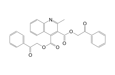 bis(2-oxo-2-phenylethyl) 2-methyl-3,4-quinolinedicarboxylate