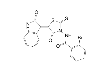 benzamide, 2-bromo-N-[(5Z)-5-(1,2-dihydro-2-oxo-3H-indol-3-ylidene)-4-oxo-2-thioxothiazolidinyl]-