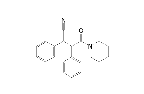 2,3-Diphenylbutanedioic acid, nitrile, (piperidin-1-yl)amide-