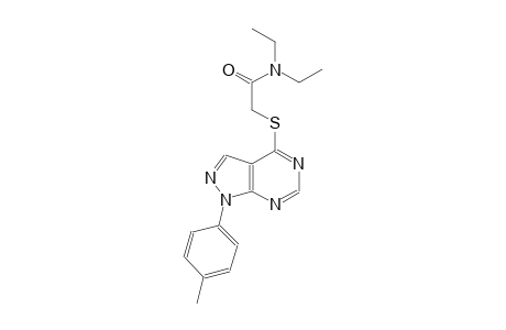 N,N-diethyl-2-{[1-(4-methylphenyl)-1H-pyrazolo[3,4-d]pyrimidin-4-yl]sulfanyl}acetamide