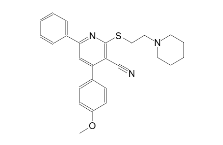 3-pyridinecarbonitrile, 4-(4-methoxyphenyl)-6-phenyl-2-[[2-(1-piperidinyl)ethyl]thio]-