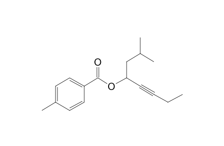 1-Isobutyl-2-pentynyl 4-methylbenzoate
