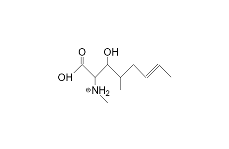 3R-Hydroxy-4-methyl-2S-methylammonium-6E-octenoic acid, cation