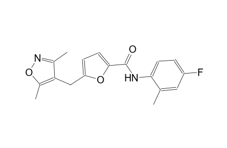 5-[(3,5-dimethyl-4-isoxazolyl)methyl]-N-(4-fluoro-2-methylphenyl)-2-furamide
