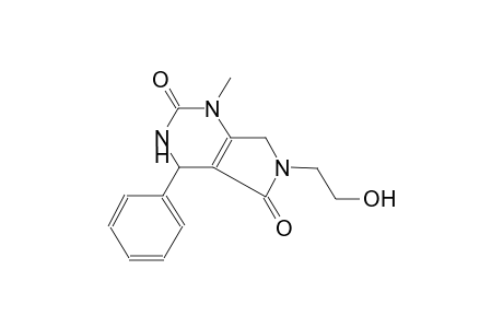 6-(2-hydroxyethyl)-1-methyl-4-phenyl-3,4,6,7-tetrahydro-1H-pyrrolo[3,4-d]pyrimidine-2,5-dione