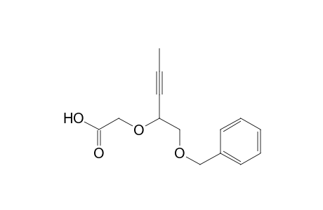 Acetic acid, [[1-[(phenylmethoxy)methyl]-2-butynyl]oxy]-, (.+-.)-