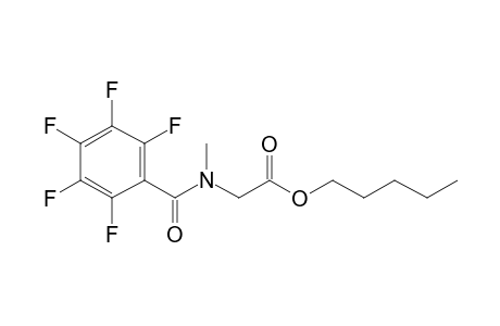 Sarcosine, N-pentafluorobenzoyl-, pentyl ester