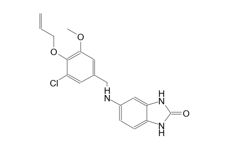 2H-benzimidazol-2-one, 5-[[[3-chloro-5-methoxy-4-(2-propenyloxy)phenyl]methyl]amino]-1,3-dihydro-