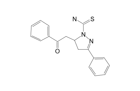 3-Phenyl-5-benzoylmethyl-2-pyrazoline-1-carbothioamide