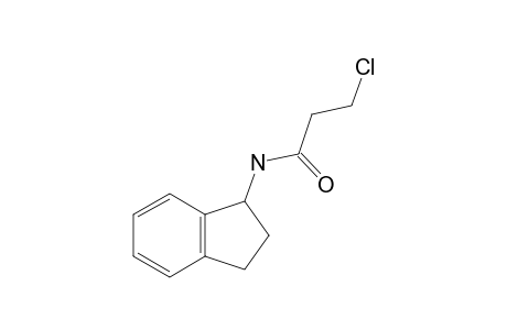 3-chloro-N-(1-indanyl)propionamide