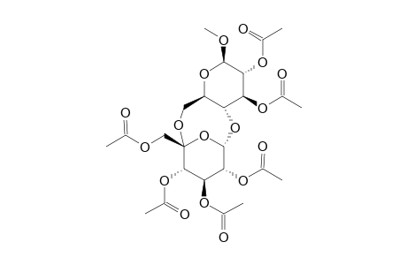 Methyl 5,6-anhydro-(2,3,4,6-tetraacetoxy-.alpha.-D-xylo-hexos-5-ulopyranosyl)-(1-> 4)-2,3-dimethoxy-.beta.-D-galactopyranoside