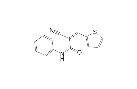 (2Z)-2-cyano-N-phenyl-3-(2-thienyl)-2-propenamide