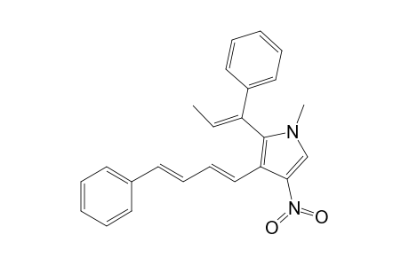 (E,E,E)-1-Methyl-4-nitro-3-(4-phenylbuta-1,3-dienyl)-2-(1-phenylprop-1-enyl)pyrrole