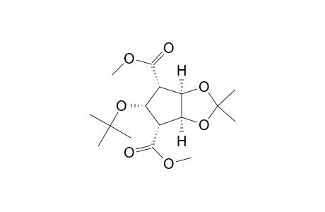 4H-Cyclopenta-1,3-dioxole-4,6-dicarboxylic acid, 5-(1,1-dimethylethoxy)tetrahydro-2,2-dimethyl-, dimethyl ester, (3a.alpha.,4.alpha.,5.alpha.,6.alpha.,6a.alpha.)-