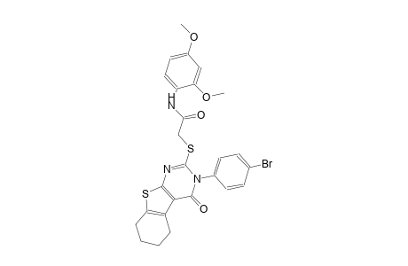 2-{[3-(4-bromophenyl)-4-oxo-3,4,5,6,7,8-hexahydro[1]benzothieno[2,3-d]pyrimidin-2-yl]sulfanyl}-N-(2,4-dimethoxyphenyl)acetamide