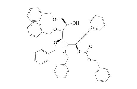 4,5,6,8-Tetra-O-benzyl-3-O-benzyloxycarbonyl-1,2-dideoxy-1-phenyl-D-glycero-D-ido-oct-1-ynitol