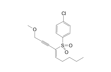 (Z)-1-Methoxy-4-[(4-chlorophenyl)sulfonyl]-4-nonen-2-yne