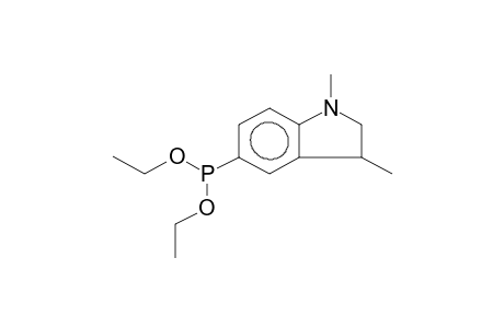 1,3-DIMETHYL-5-(O,O-DIETHYLPHOSPHONITO)INDOLINE