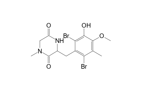 3-(2,6-Dibromo-3-hydroxy-4-methoxy-3-methyphenylmethyl)-1-methyll-2,5-piperazinedione