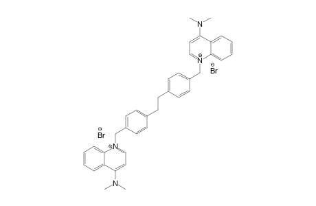 [1-[4-[2-[4-[(4-dimethylaminoquinolin-1-ium-1-yl)methyl]phenyl]ethyl]benzyl]quinolin-1-ium-4-yl]-dimethyl-amine dibromide