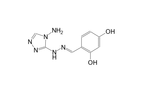 benzaldehyde, 2,4-dihydroxy-, (4-amino-4H-1,2,4-triazol-3-yl)hydrazone