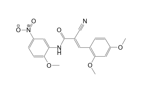(2E)-2-cyano-3-(2,4-dimethoxyphenyl)-N-(2-methoxy-5-nitrophenyl)-2-propenamide