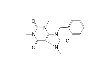 1H-purine-2,6,8(3H)-trione, 7,9-dihydro-1,3,7-trimethyl-9-(phenylmethyl)-
