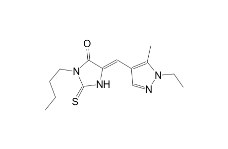 (5Z)-3-butyl-5-[(1-ethyl-5-methyl-1H-pyrazol-4-yl)methylene]-2-thioxo-4-imidazolidinone