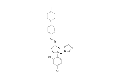 1-METHYL-4-{4-[[CIS-2-(2,4-DICHLOROPHENYL)-2-[(1H-IMIDAZOL-1-YL)-METHYL]-1,3-DIOXALAN-4-YL]-METHYLENEOXY]-PHENYL}-PIPERAZINE