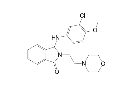 1H-isoindol-1-one, 3-[(3-chloro-4-methoxyphenyl)amino]-2,3-dihydro-2-[2-(4-morpholinyl)ethyl]-