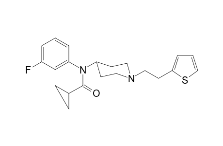 N-(3-Fluorophenyl)-N-(1-[2-(thiophen-2-yl)ethyl]piperidin-4-yl)cyclopropanecarboxamide