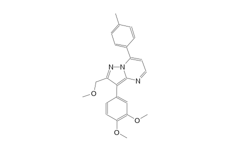 pyrazolo[1,5-a]pyrimidine, 3-(3,4-dimethoxyphenyl)-2-(methoxymethyl)-7-(4-methylphenyl)-