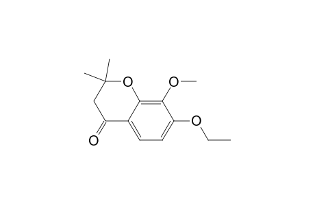 7-ethoxy-8-methoxy-2,2-dimethyl-3,4-dihydro-2H-1-benzopyran-4-one