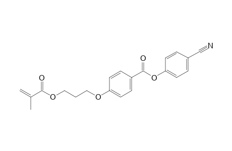 Benzoic acid, 4-[3-[(2-methyl-1-oxo-2-propenyl)oxy]propoxy]-, 4-cyanophenyl ester