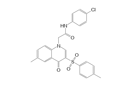 1-quinolineacetamide, N-(4-chlorophenyl)-1,4-dihydro-6-methyl-3-[(4-methylphenyl)sulfonyl]-4-oxo-